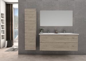 Creavit Aloni Elite Onderkast Met Horizontaal Reliëf Licht Hout 120 cm