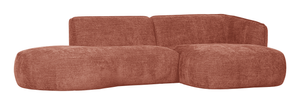 WOOOD Loungebank 'Polly' Rechts, Woven, kleur Roze