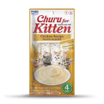 INABA Churu Kitten Kip - Kattensnoepje - 4x14 g