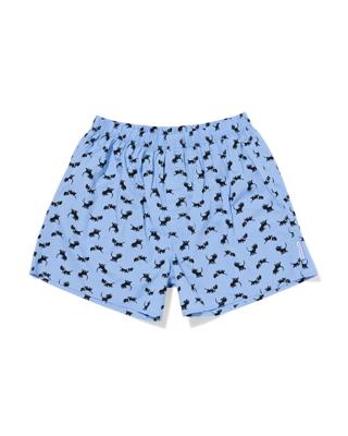 HEMA Takkie herenboxer print katoen blauw (blauw)