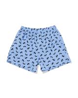 HEMA Takkie herenboxer print katoen blauw (blauw)