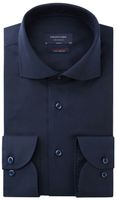 Profuomo Overhemd High Performance Navy Slim Fit - thumbnail