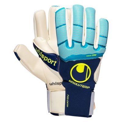 Uhlsport Keepershandschoenen Absolutgrip Tight HN - Blauw/Turquoise/Fluo Yellow Uhlsport Keepershandschoenen Absolutgrip Tight HN - Blauw/Turquoise/Fluo Yellow
