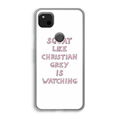 Christian Grey: Google Pixel 4a Transparant Hoesje