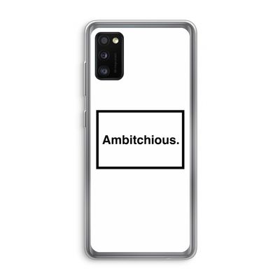Ambitchious: Samsung Galaxy A41 Transparant Hoesje