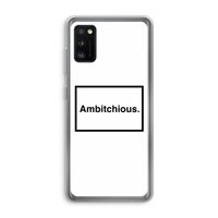 Ambitchious: Samsung Galaxy A41 Transparant Hoesje
