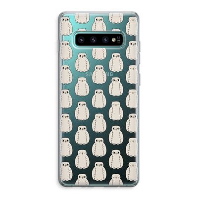Uilen: Samsung Galaxy S10 Plus Transparant Hoesje
