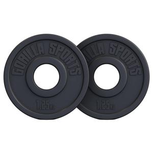 Gorilla Sports Olympische Halterschijven 2 x 1,25 kg Kunststof - 50 mm