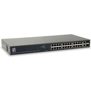 LevelOne GEP-2651 netwerk-switch Managed L3 Gigabit Ethernet (10/100/1000) Power over Ethernet (PoE) Zwart