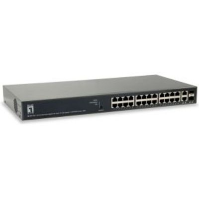 LevelOne GEP-2651 L3 Gigabit Ethernet (10/100/1000) Power over Ethernet (PoE) Zwart netwerk-switch
