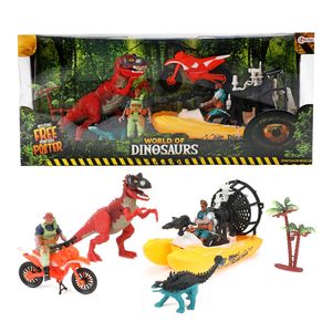World Of Dinosaurs speelset boot en motor met dino&apos;s