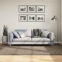 VidaXL Vloerkleed istan hoogpolig glanzend 160x230 cm grijs