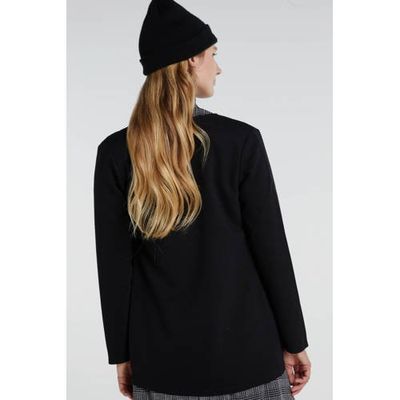 JDY gebreid vest JDYSAGA zwart