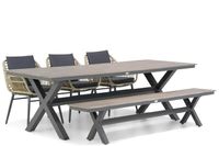 Coco Leonardo/Forest 240 cm dining tuinset 5-delig - thumbnail