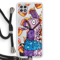 Loot Burger: Samsung Galaxy A22 4G Transparant Hoesje met koord