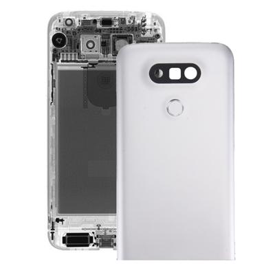 Metalen achterkant met back cameralens & vingerafdruk knop voor LG G5(Silver)