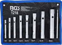 BGS technic socket wrench set sw 6 x 7 - 20 x 22 mm 9 pcs.