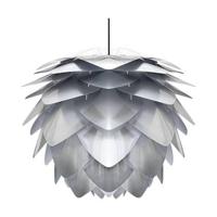 Umage Silvia Medium hanglamp brushed steel - met koordset zwart - Ø 50 - thumbnail