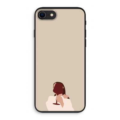I drink wine: iPhone SE 2020 Biologisch afbreekbaar hoesje