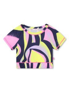 Billieblush t-shirt à imprimé abstrait - Violet