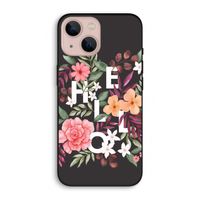 Hello in flowers: iPhone 13 Biologisch afbreekbaar hoesje