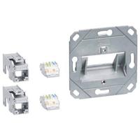 Hager GMKSRJ45C6A2 Kabelgoot Data-aansluitmodule Cat 6 1 stuk(s) Meerdere kleuren