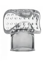 Vibra-Stroke Masturbator Wand Attachment - Transparent