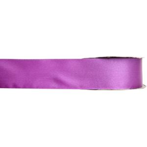 Hobby/decoratie sierlint - satijn - magenta - 1,5 cm/15 mm x 25 meter - cadeaulint