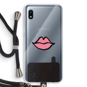 Kusje: Samsung Galaxy A10 Transparant Hoesje met koord