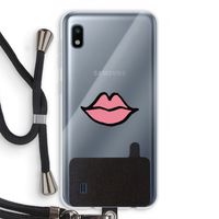 Kusje: Samsung Galaxy A10 Transparant Hoesje met koord