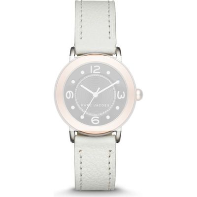 Horlogeband Marc by Marc Jacobs MJ1517 Leder Wit 14mm