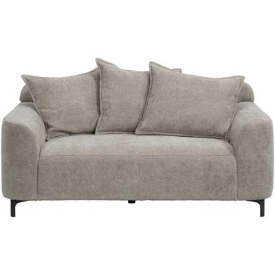 Leen Bakker - Bank Elsa 2-zits - Eden- Stof - Taupe - 99x168x84 Cm