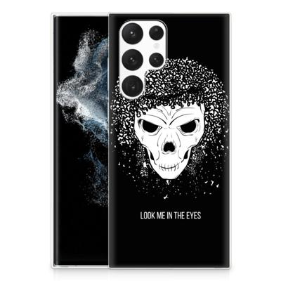 Silicone Back Case Samsung Galaxy S22 Ultra Skull Hair Silicone Back Case Samsung Galaxy S22 Ultra Skull Hair