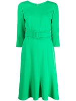 Oscar de la Renta robe mi-longue à taille ceinturée - Vert - thumbnail