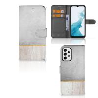 Samsung Galaxy A23 | Book Style Case | Wood Concrete