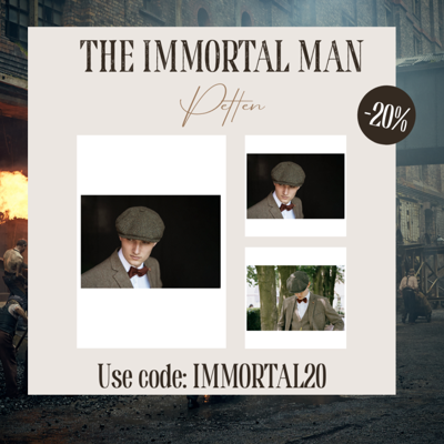 CitySport Cap Deluxe | Groen Wol Visgraat | 8-Panelen | Peaky Blinders