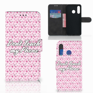 Huawei P30 Lite (2020) Portemonnee Hoesje Flowers Pink DTMP