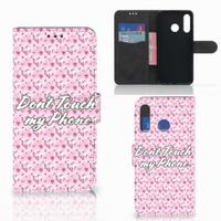 Huawei P30 Lite (2020) Portemonnee Hoesje Flowers Pink DTMP - thumbnail