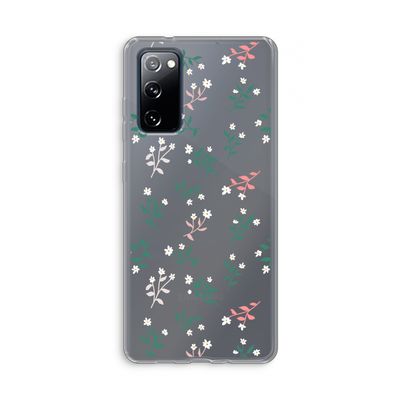 Small white flowers: Samsung Galaxy S20 FE / S20 FE 5G Transparant Hoesje