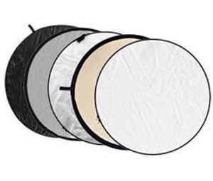Godox 110cm 5in1 reflectiescherm goud, zilver, wit, zwart en doorschijnend wit