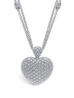 LEO PIZZO collier Amore en or blanc 18ct orné de diamants - Argent