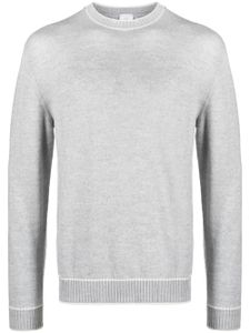 Eleventy pull en laine à bords rayés - Gris