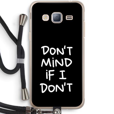 Don't Mind: Samsung Galaxy J3 (2016) Transparant Hoesje met koord