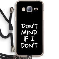 Don't Mind: Samsung Galaxy J3 (2016) Transparant Hoesje met koord