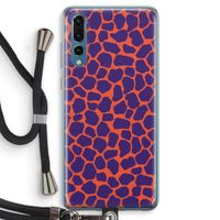 Purple Giraffe: Huawei P20 Pro Transparant Hoesje met koord