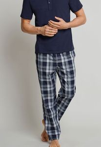 Schiesser Pyjamabroek blauw geruit