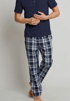 Schiesser Pyjamabroek blauw geruit - thumbnail