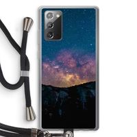 Travel to space: Samsung Galaxy Note 20 / Note 20 5G Transparant Hoesje met koord
