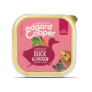 Edgard & Cooper Puppy - Eend & Kip - 11 x 150 g kuipjes