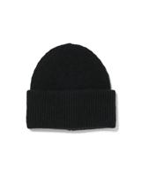 HEMA Damesmuts Met Wol Rib Zwart